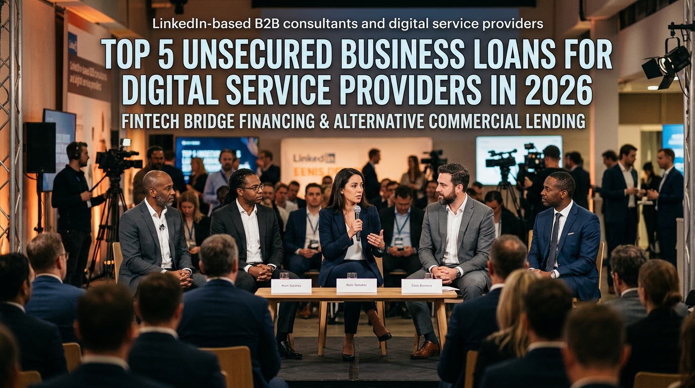 Illustration: Top 5 Unsecured Business Loans for Digital Service Providers in 2026